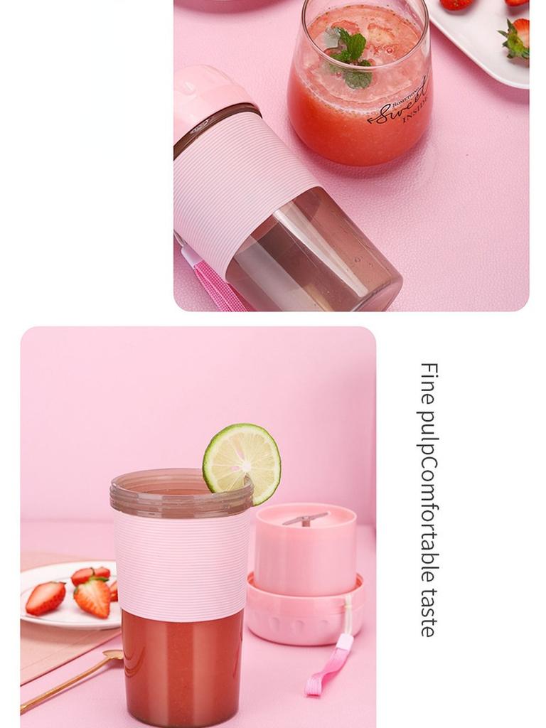 Портативная соковыжималка 300 мл, USB перезаряжаемый мини-бытовой миксер, кухонный комбайн, блендер, соковыжималки, домашняя электрическая чашка для сока