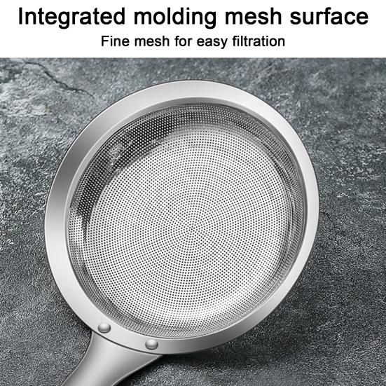 Fine Mesh Strainer for Oil Filter Skimming Grease Foam Premium Skimmer Spoon Fine Mesh Strainer