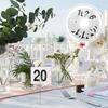 25 шт. Прочные ПВХ Знаки для сидения 1-25 Карточки с номерами столов Свадебная вечеринка Банкет Фестиваль Декор для приема Многоразовые Пластиковые