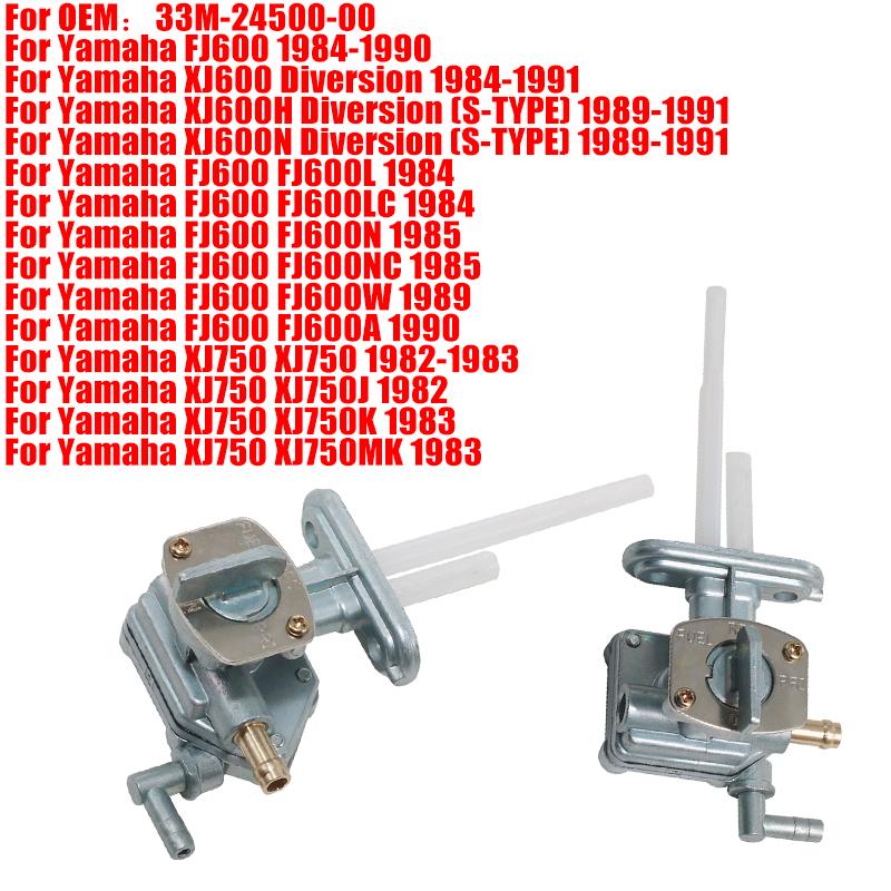Motorcycle Fuel Tap Petrol Petcock Valve For Yamaha FJ600 XJ600 FJ600 XJ750 33M-24500-00