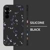 Чехол с узором из синих цветов для Samsung Galaxy S26 S25 Ultra S24 S23 S22 Plus S21 FE A15 A16 A17 A35 A36 A54 A55 A56 5G Мягкий чехол