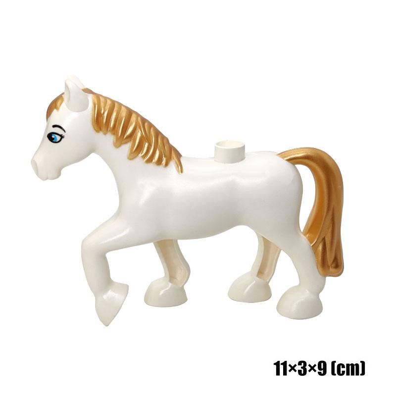 Big Size Building Blocks Animal Accessorie Compatible Duplo Rabbit Fish Bear Chicken Pig Duck Dog Cat Horse Cow Sheep Toys Gifts