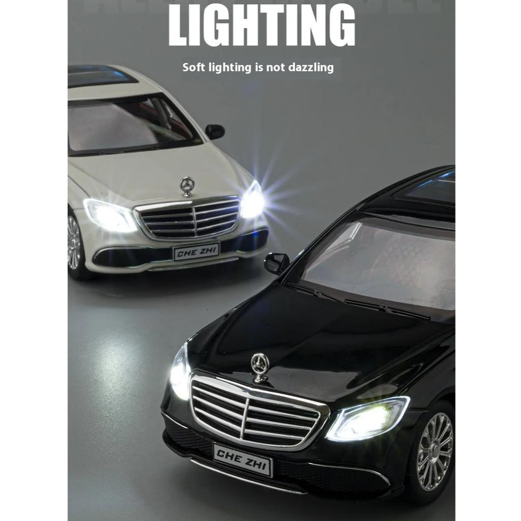 1/24 масштаб BENZ E300 литая модель автомобиля с имитацией звука и освещения детские игрушечные машинки подходят для подарков на день рождения мальчиков
