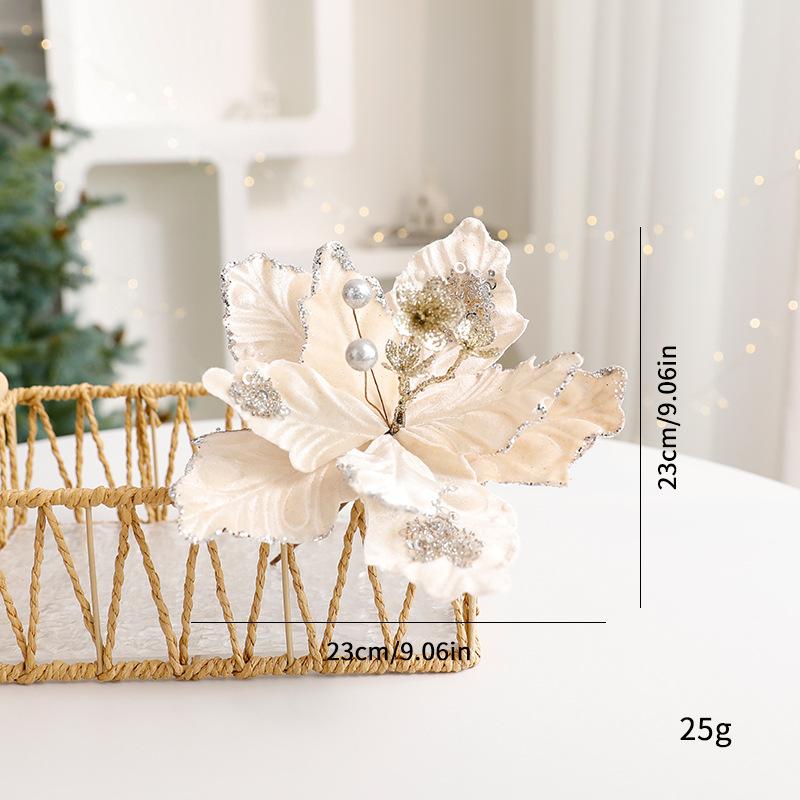 4 цвета Висячий Блестящий Рождественский Цветок Уникальный DIY Искусственный Рождественский Цветок Красивые Симуляционные Ручной Работы Цветы Новогодние Подарки
