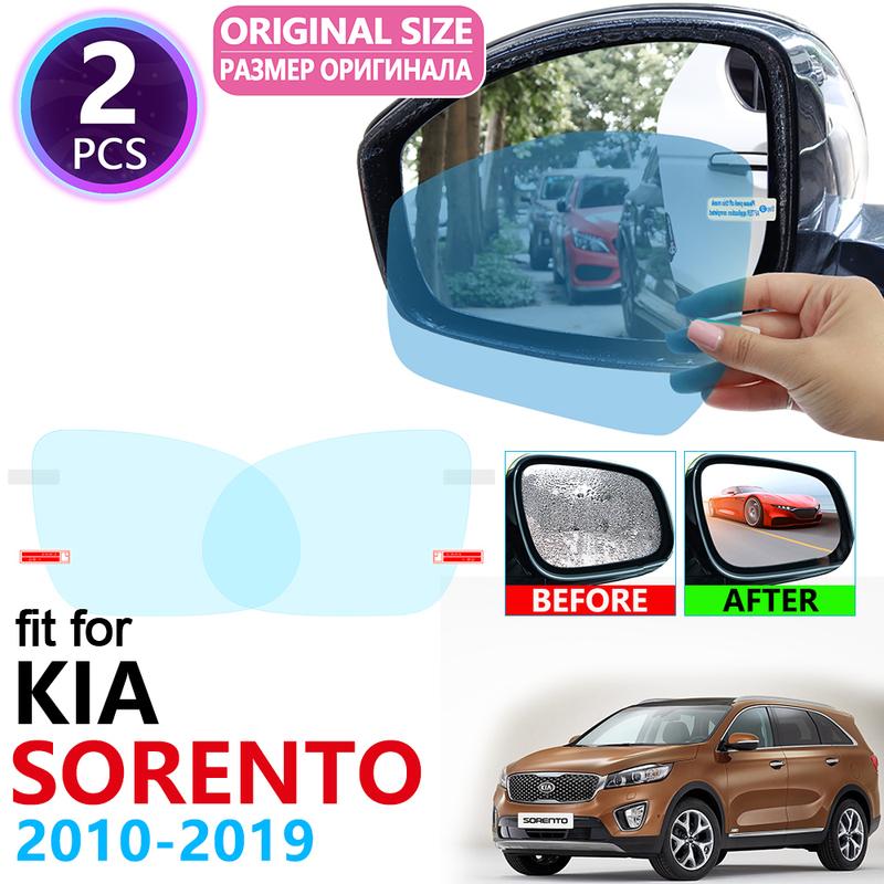 Для Kia Sorento XM UM Prime R 2010 ~ полное покрытие зеркала заднего вида, непромокаемая противотуманная пленка, аксессуары 2014 2015 2016 2017 2018