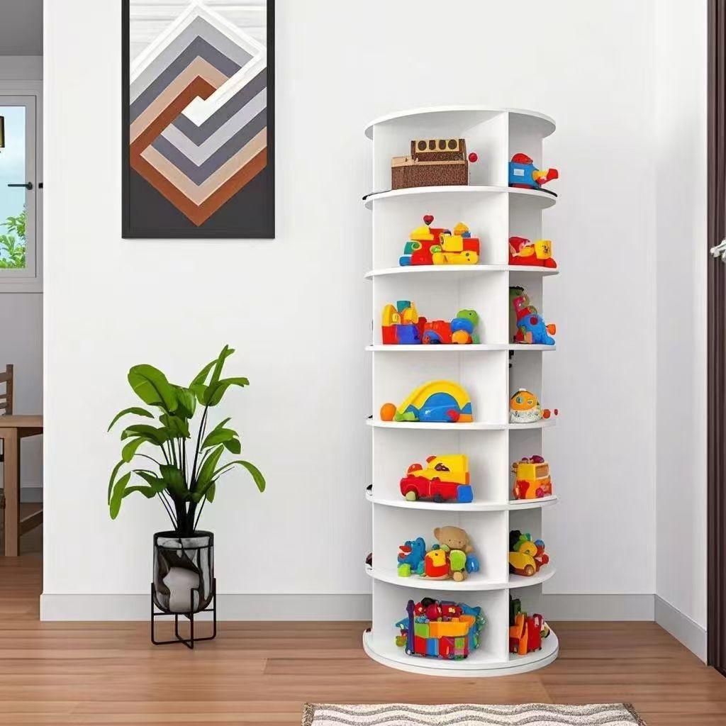 Вращающаяся многоярусная стойка для обуви и сумок с хранением на 360 градусов