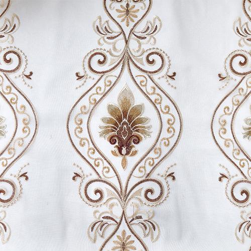 1PC Nuan Series European Style High-end Tulle Embroidered Sheer Curtains for Living Room Bedroom Balcony Window Home Decor