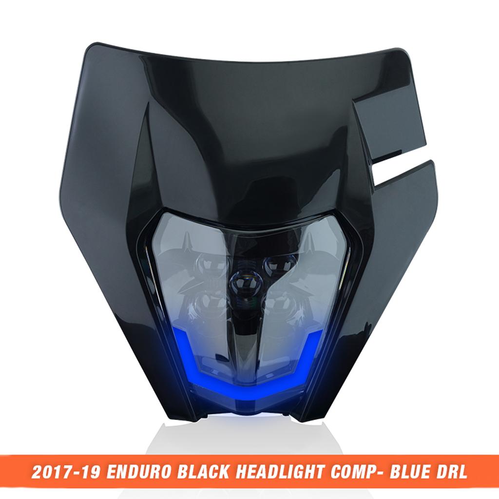 Powerzone Для KTM EXC XCW SX MX Мотоцикла Питбайка Светодиодные Фары Универсальные Supermoto Enduro Фара Фара
