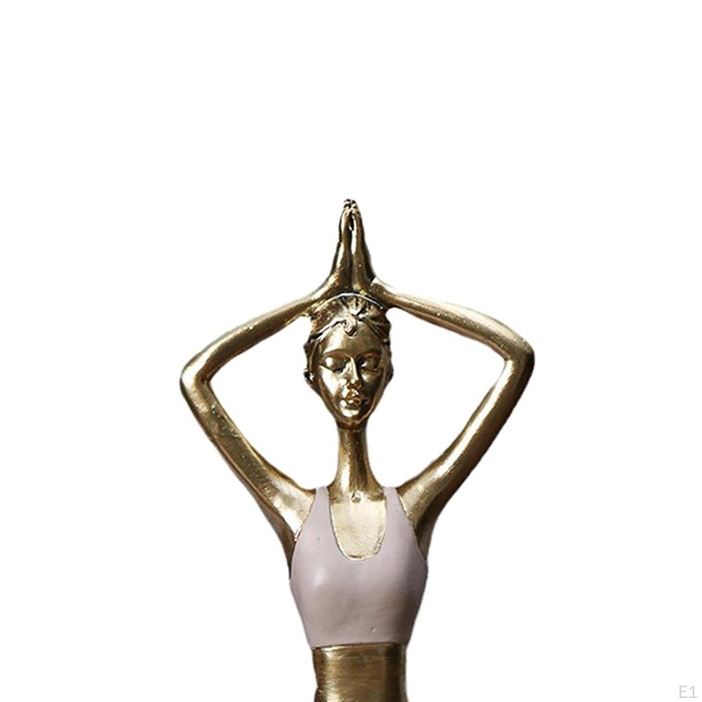 Yoga Statue Women Pose Decorative Resin Crafts Sculpture Lady for