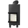 Steel fireplace KRATKI MBN left 8 kW Ø 200 Bent glass