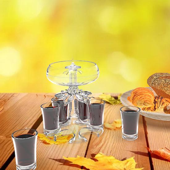 1 шт. Диспенсер для напитков Пищевой Небьющийся Акрил Диспенсер для вина на 6 порций