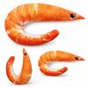 Plush Material Throw Pillows PP Cotton Filled Shrimp Plush Pillow Novelty Throw Pillow  For Women