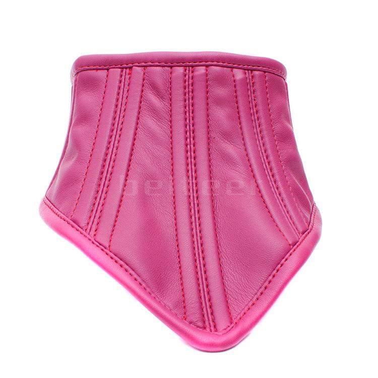 Запираемый ПУ Кожаный Ошейник для Шеи Ограничители Позы Ролевые Игры Маска на Половину/Все Лицо БДСМ Упряжь Взрослая Игра Секс-Игрушки