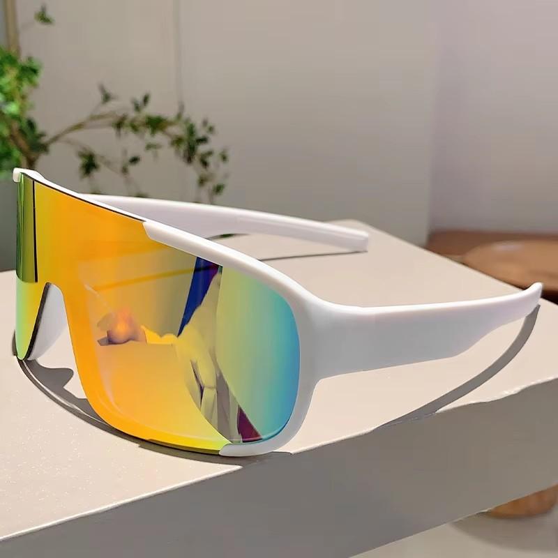 Оверсайз спортивные очки мужские новые зеркальные профессиональные для активного отдыха велосипедные солнцезащитные очки женские ветрозащитные с защитой от УФ-лучей