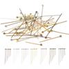 200pcs/lot 18 20 24 30 35 40 mm Gold Silver Metal Ball Head Pins for DIY Jewelry Making Head pins Findings Supplies Wholesale