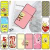 JS42 Lovely SpongeBob Black Soft Case for Xiaomi Poco X6 X4 M5 M6 F5 F6 C65 C55 C50 C51 C40 Pro Redmi 14C A3X 13C 12C 11T 10A 9C Note 7 6 8A Plus