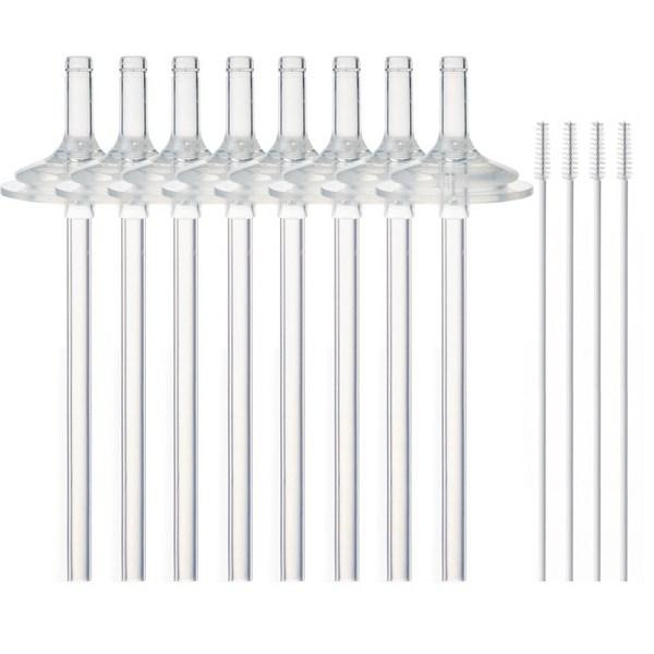 Hi-Vee Double Heart Gromimi U-образный совместимый набор соломинок, легко заменяемых в 2 этапа, 2 шт., 4 комплекта