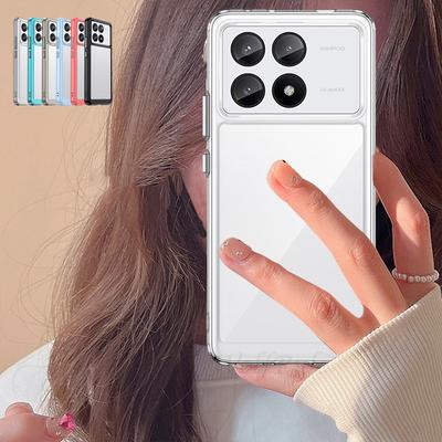 Для Poco X6 Pro 5G чехол Xiaomi Poco X6 Pro 5G Capas бампер бронированный ударопрочный цветной прозрачный Fundas Poco X6 Pro 5G