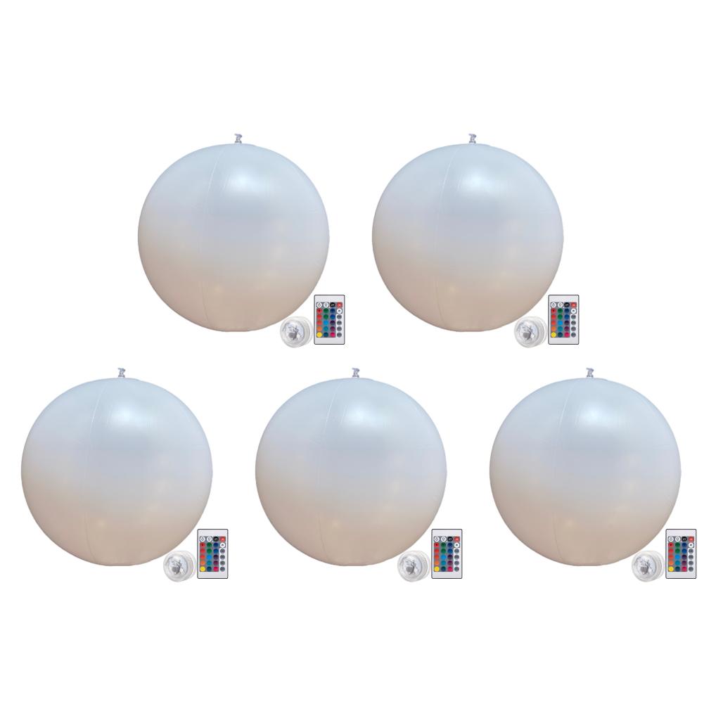 1-5 шт. 16 цветов плавающие огни для бассейна большой надувной бассейн пляжный мяч для водной вечеринки у бассейна воздушный шар светодиодный садовый шар свет