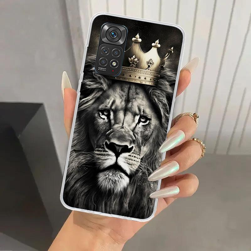 Чехол для телефона 'Лев Альфа-самец Детеныш Король' для Xiaomi Redmi Note 15 14 14S 13 12S 12 Pro 11S 11 Plus 11T 11E 10S Мягкий Funda Печатный Корпус