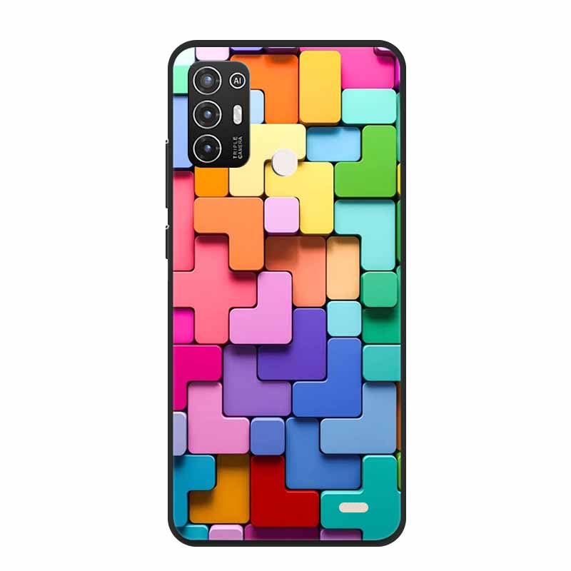 For ZTE Blade A52 / A52 Lite Case A72 4G 5G Marble Soft TPU Silicone Phone Cover for ZTE Blade A52Lite Bumper Shockproof Shell