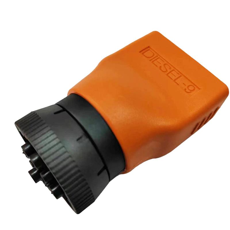 For Cumm Compatible OBD2 To 9PIN Cable Adapter Diesel Truck Diagnostic Terminal Connector Computer Tester