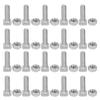 20 Set 22mm M6x22 Bolts and M6 Nut Aluminium Nuts & Bolts Set Tool Accessory for Greenhouse