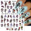 Nails Art Decoration Slider Self Adhesive Dragon Snake Gothic Style 3D Black Nail Stickers