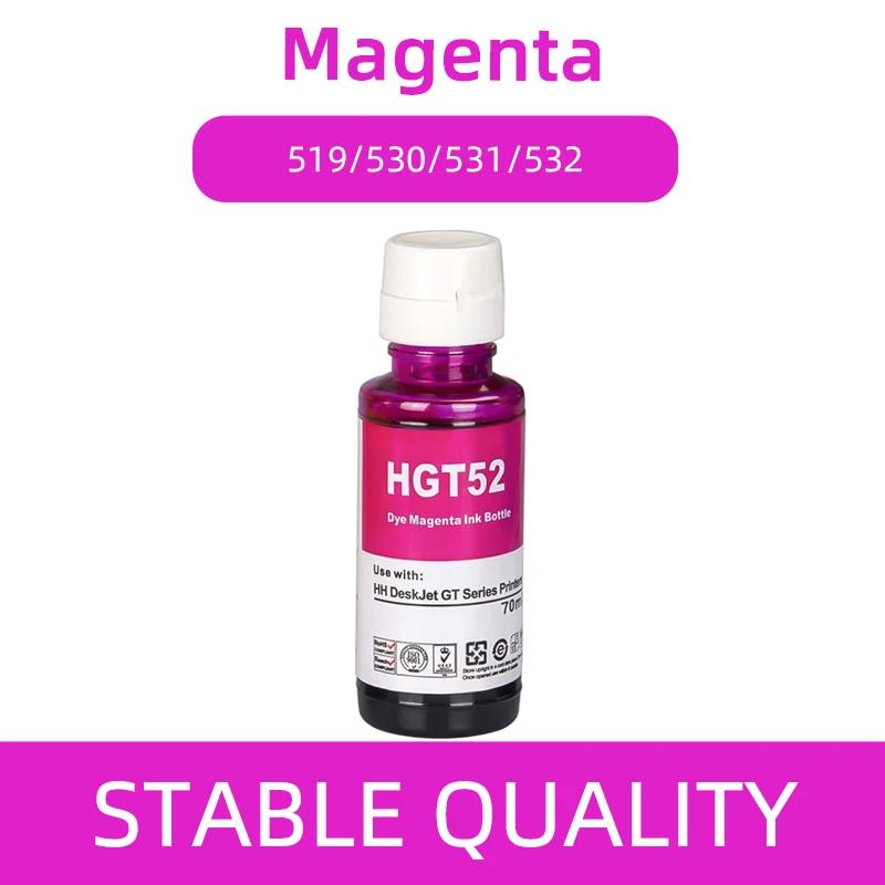 Чернила на основе красителя GT53-52XL, для принтеров HP 500 502 508 511 514 515 519 530 531 533 538 571 615 618 655 720 750 790