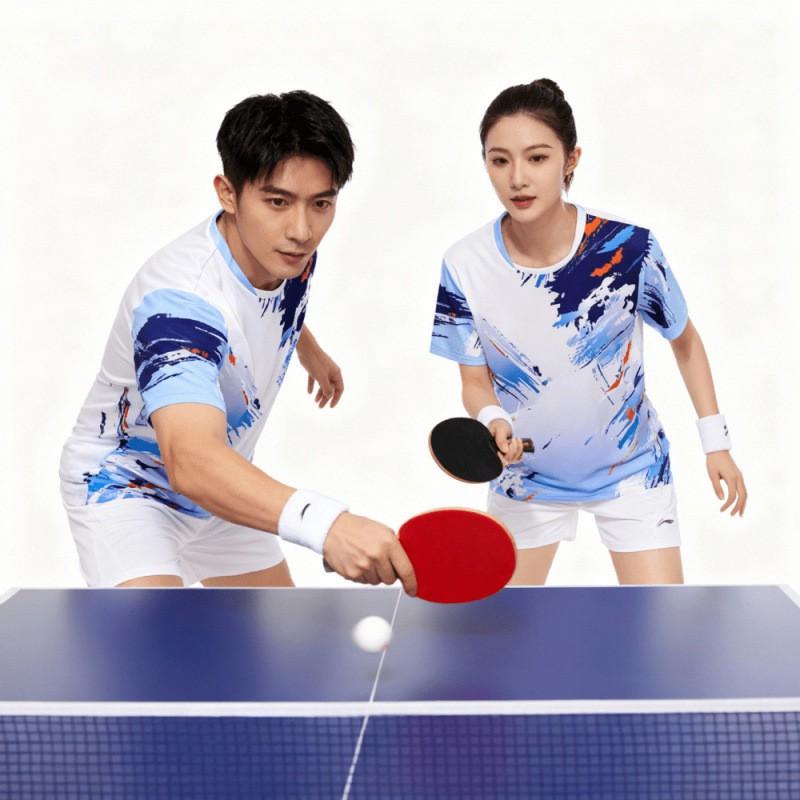 Quick-Dry Sports T-Shirt Set Badminton Tennis Volleyball Running Unisex Adult Lightweight Athletic Wear