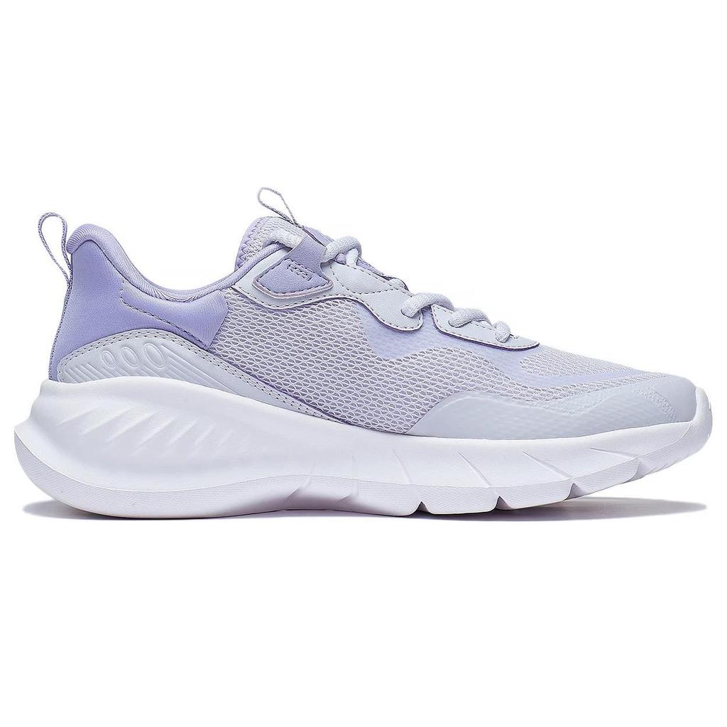 Li Ning Easy Flex Soft Resilient Breathable Durable Shock Absorbing Low Top Running Shoes Women Sneaker Light-Mist-Purple ARST074-2