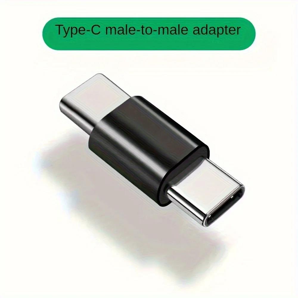 USB C Male to Male Adapter USB Type C Coupler Extender Support PD 5Gbps for Thunderbolt 4/3 MacBook Pro/Air Laptop Phones 3