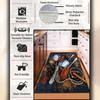 Colorful Kitchen Rug Decorated with Spices, Stain-Resistant, Easy-to-Clean Spice Patterned Kitchen Rug