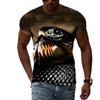 Summer Cool and Breathable Animal Snake Pattern Men's T-shirt Fashion Casual Cool Street Fashion Harajuku Round Neck Short Sleeved T-shirts