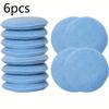 6/12 шт. Подушечки-аппликаторы для автомобильного воска, Мягкие полиэстеровые губки для детализации автомобиля, Легкий набор для полировки и нанесения воска