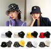 Women Men Casual Outdoor Sunscreen Sun Hat Double-Sided Bucket Hat Daisies Fisherman Cap Foldable