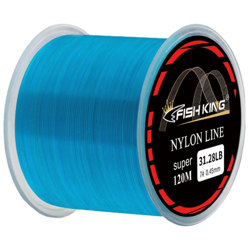 FISH KING нейлоновая леска 120 м 4,13-34,12 фунтов моноволоконная леска, материал лески для снастей для ловли карпа