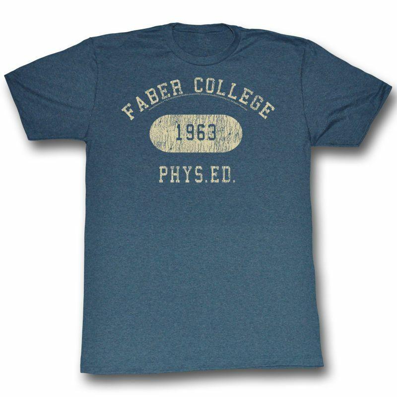 Animal House Faber Phys Ed Navy Adult T-Shirt Mens Womens Tees Top