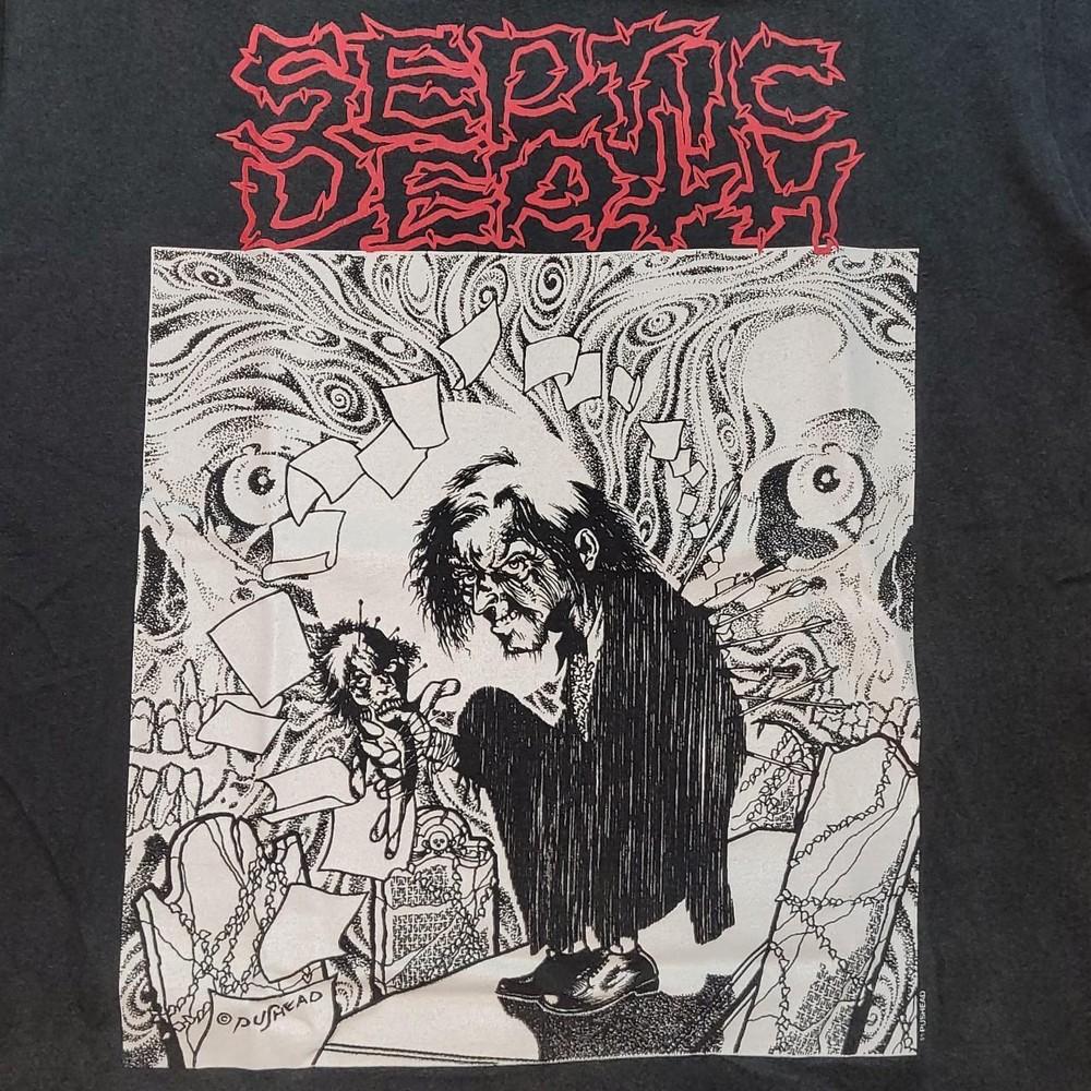 Футболка унисекс 90-х Pushead Septic Death Burial Mai So Black Все размеры