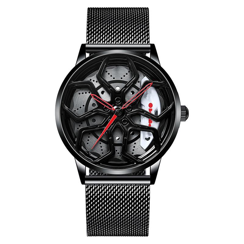 Импортные часы SVJ с модифицированной ступицей колеса, мужские автомобильные часы, трехмерные полые часы