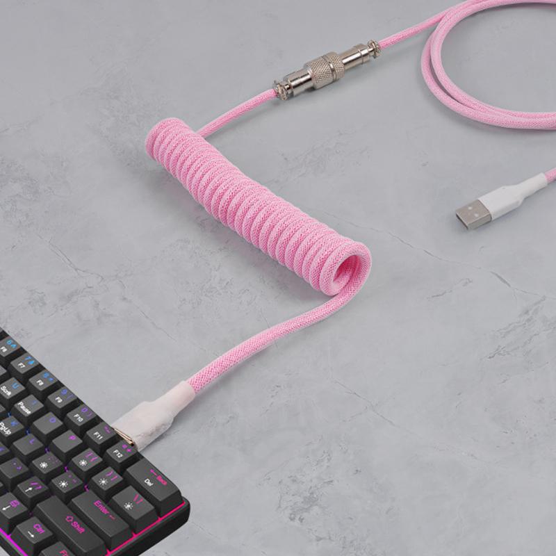3M Механическая клавиатура Спиральный кабель USB-провод для клавиатуры Механическая клавиатура Авиатор Настольный компьютер Авиационный разъем