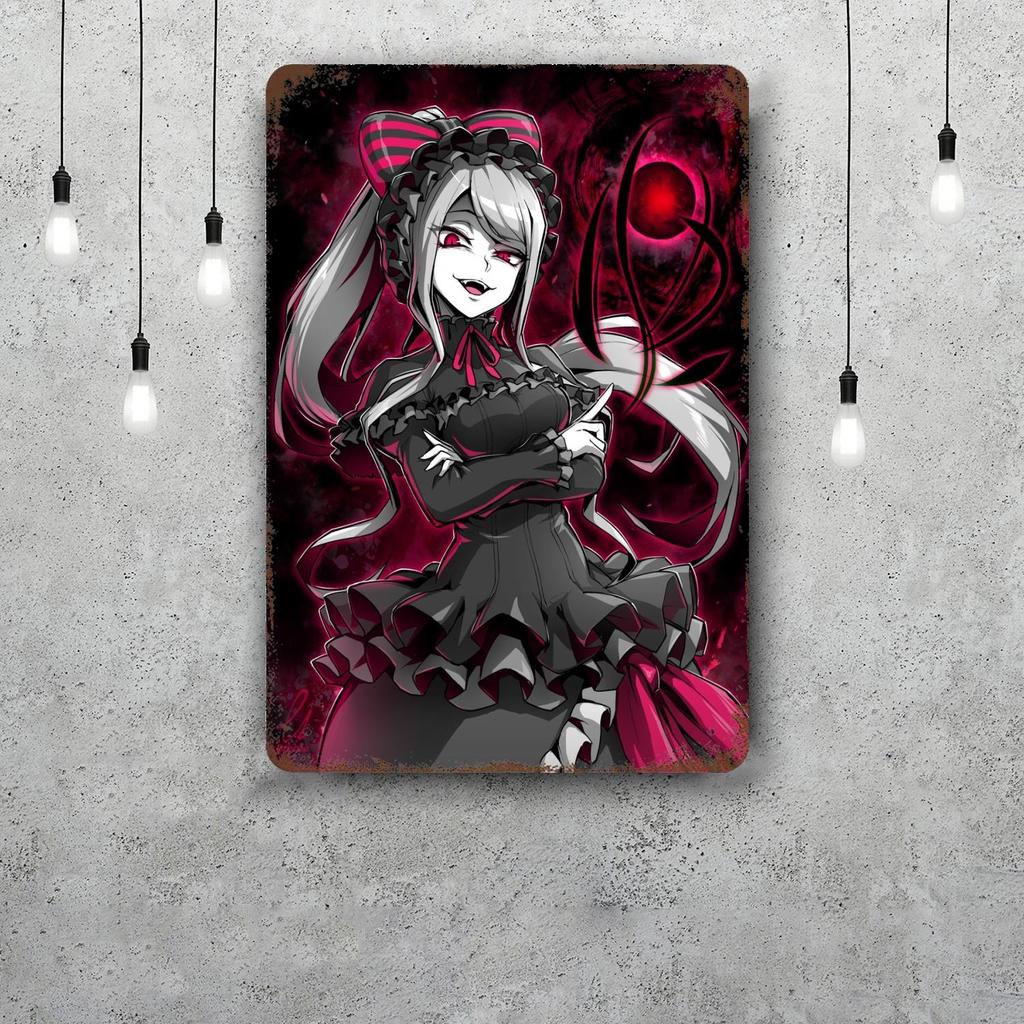 Shalltear bloodfallen Декор Винтажные Металлические Знаки Жестяные Знаки Постер Капитана Декор для Бара Паба Клуба Мужской Пещеры Настенный Декор
