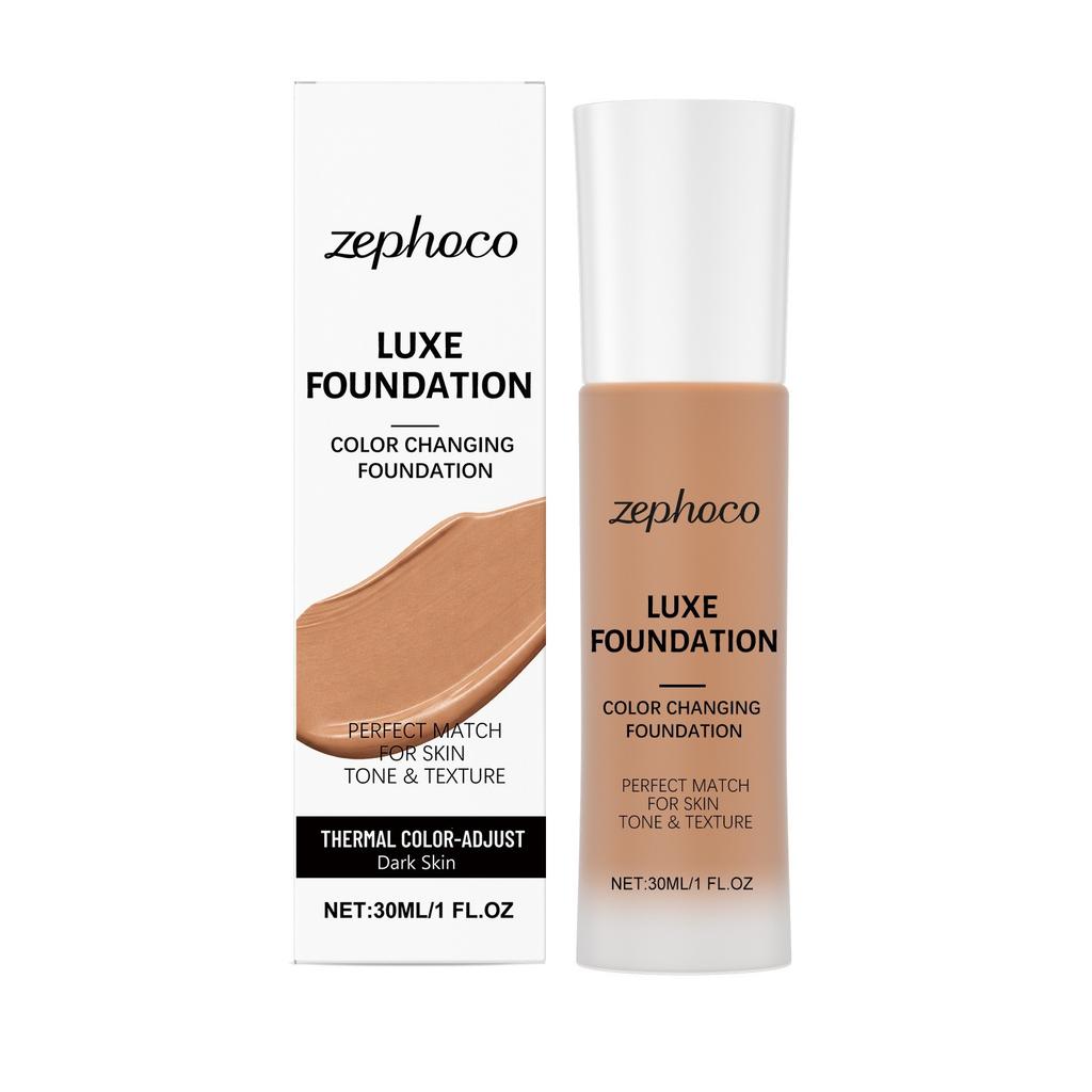 Zephoco Hydrating Foundation – Lightweight & Non-Sticky, Temperature-Adapting Shade for a Natural, Smooth Finish less