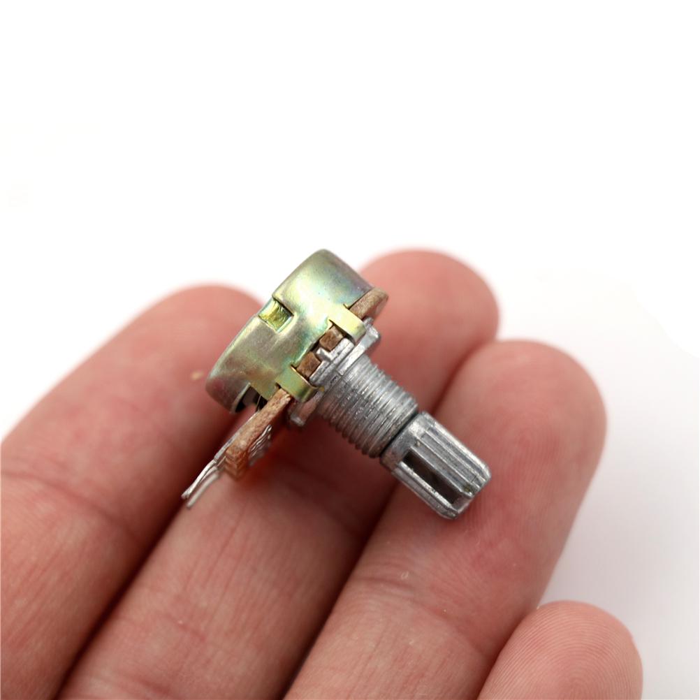 10 шт. портативный потенциометр панельный потенциометр B100K 15 мм 3Pin WH148 общий 100 кОм линейный конический поворотный