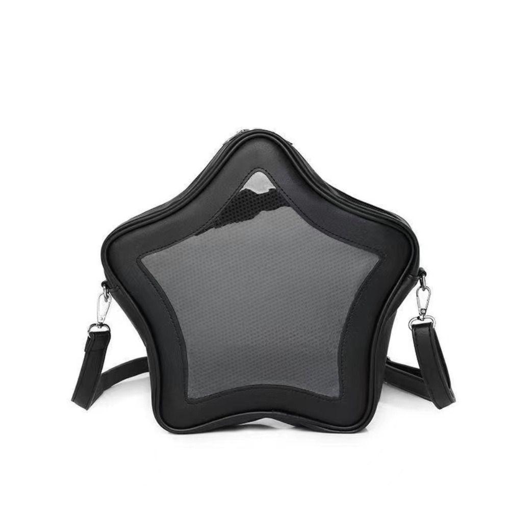 Рюкзак в форме звезды с водонепроницаемым передним карманом, прозрачный рюкзак, сумка через плечо, милая, крутая, острая, школьная сумка для девочек