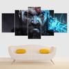 Геймер 5 шт. Кратос Бог войны фигурка игры настенное искусство модульные постеры холст картины HD картины домашний декор украшение для гостиной