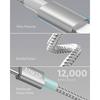 Кабель Anker Heavy Duty Nylon USB-C и Lightning, сертифицированный MFi, USB PD, совместимый с iPhone 14 / 13 / 12 / SE (3-е поколение) (3.0м Серебро)