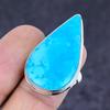 Arizona Turquoise Gemstone Handmade 925 Sterling Silver Jewelry Ring Size 7 W6c21