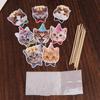 8pcs Non Toxic Cat Face Insert Card Disposable Cake Flag Cat Cupcake Toppers  Party Favors
