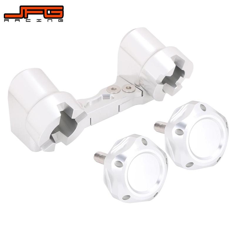 Motorcycle Handlebar Handle Bar Clamp with Screw Knob Bolt For Honda Monkey Z50 Z50R CT70 Mini Trail Bike JFG